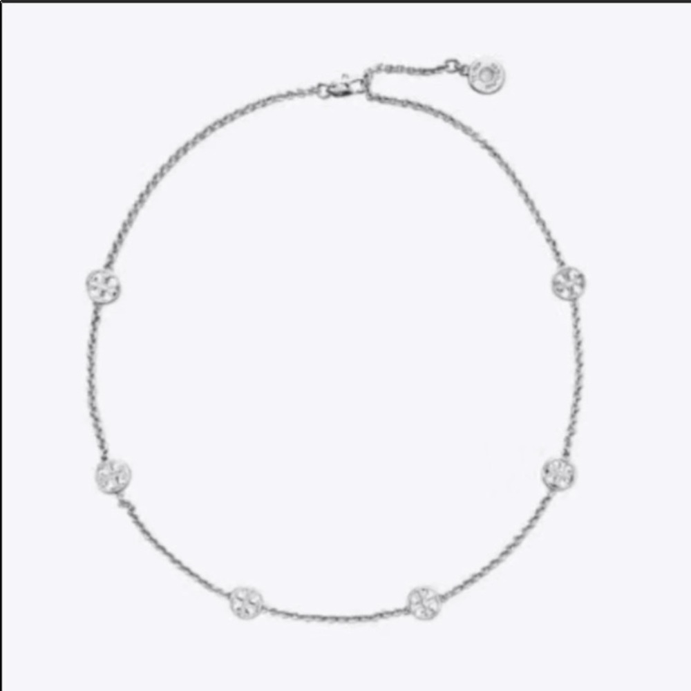 NWOT Tory Burch Delicate Logo Necklace